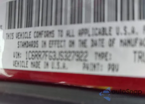 2018 Ram 1500 Express 4X4 6'4 Box из США, поврежденный, VIN 1C6RR7FG3JS327922